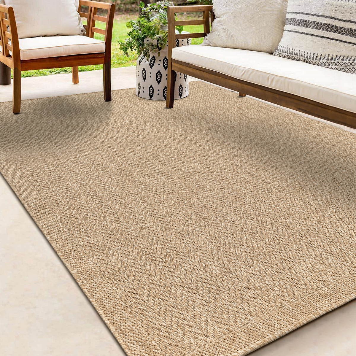 Kansas robuster In- & Outdoor Teppich