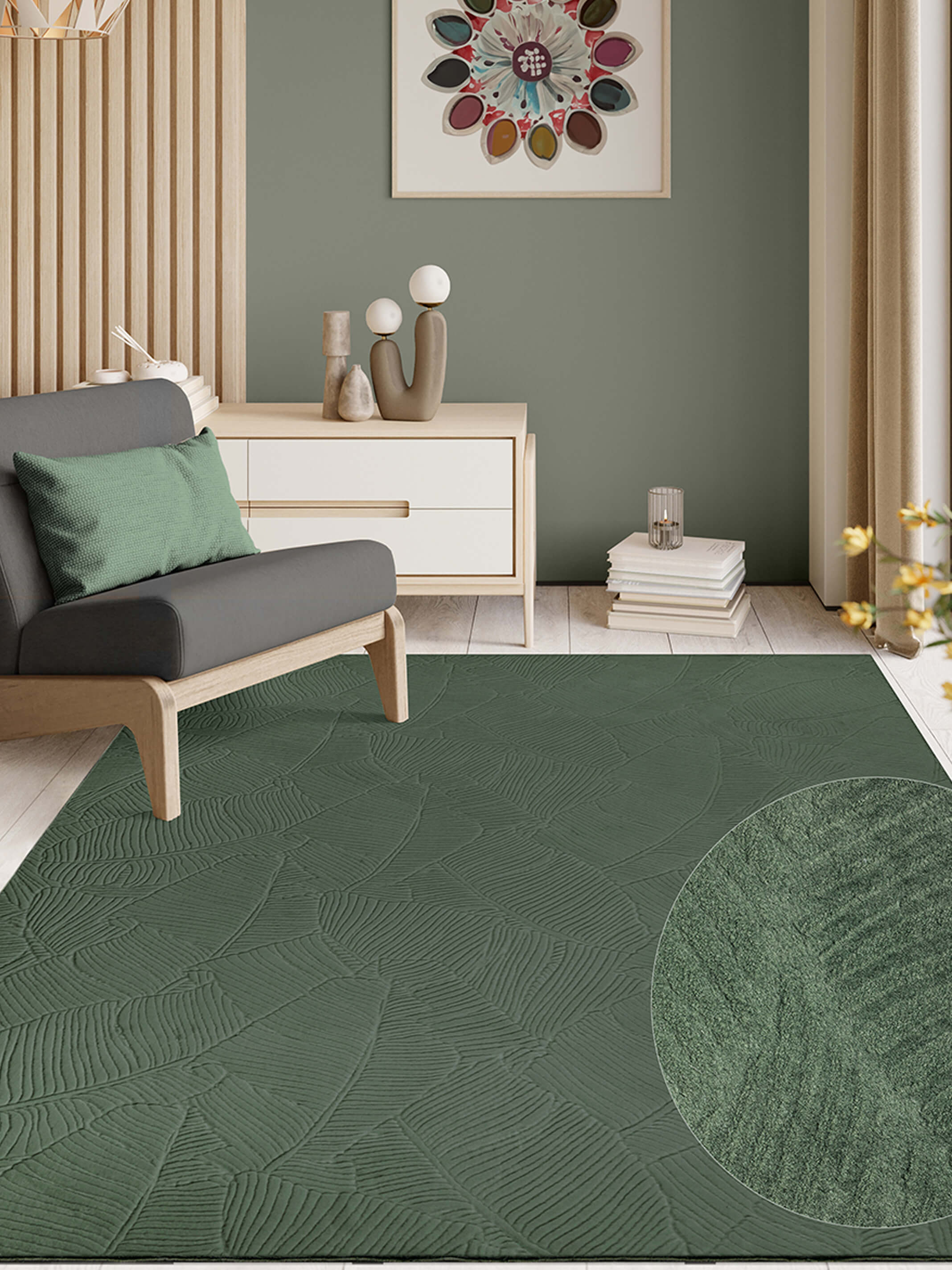 Kurzflor Teppiche - Beige, Grün, Modern & Mehr