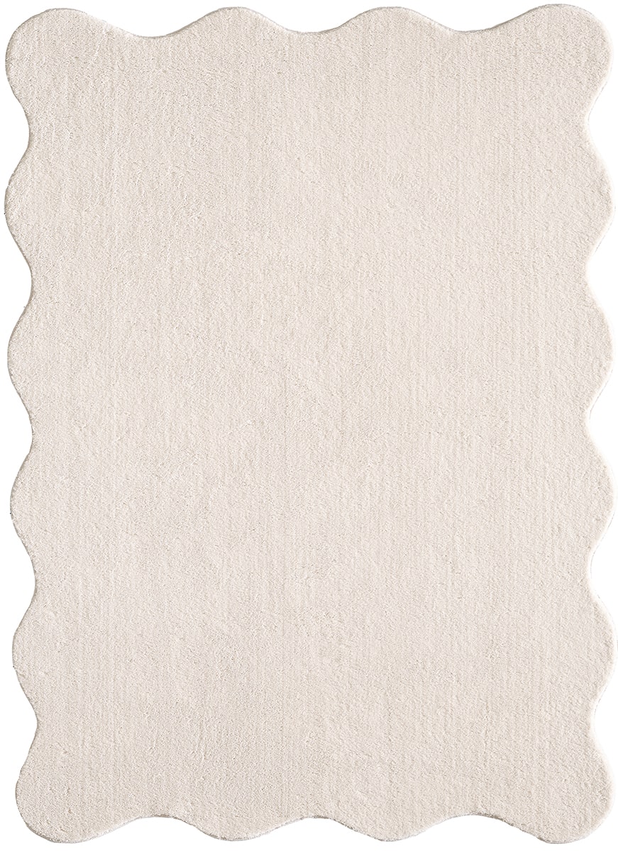 Lina Scallop Fellteppich | Beige | 120 x 160